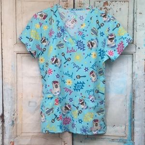 GT Performance Scrub Top~ Lama ~ Medium